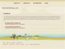 Tablet Screenshot of list.ushahidi.com